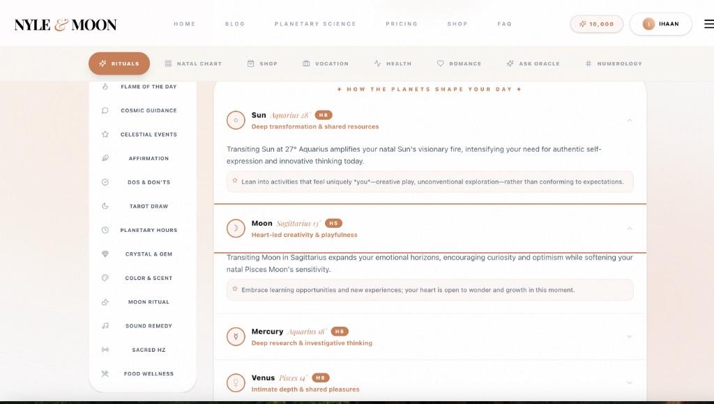 How the planets shape your day — transit insights