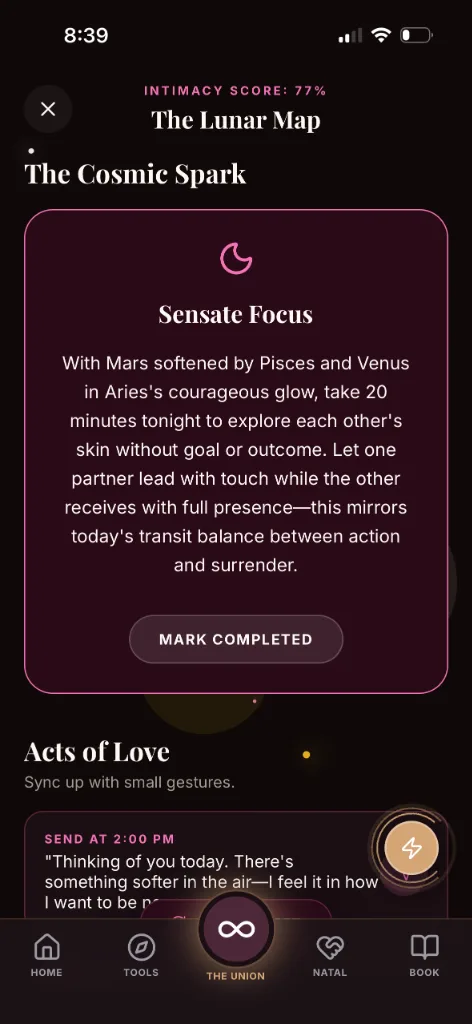 Lunar Intimacy Map